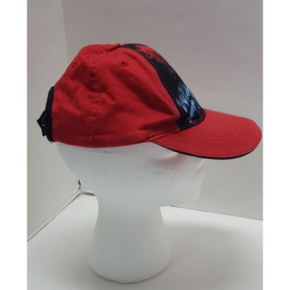 Spider Man Red Hat Cap Strapback Wall Crawler Youth One Size Fits Most - Picture 4 of 11